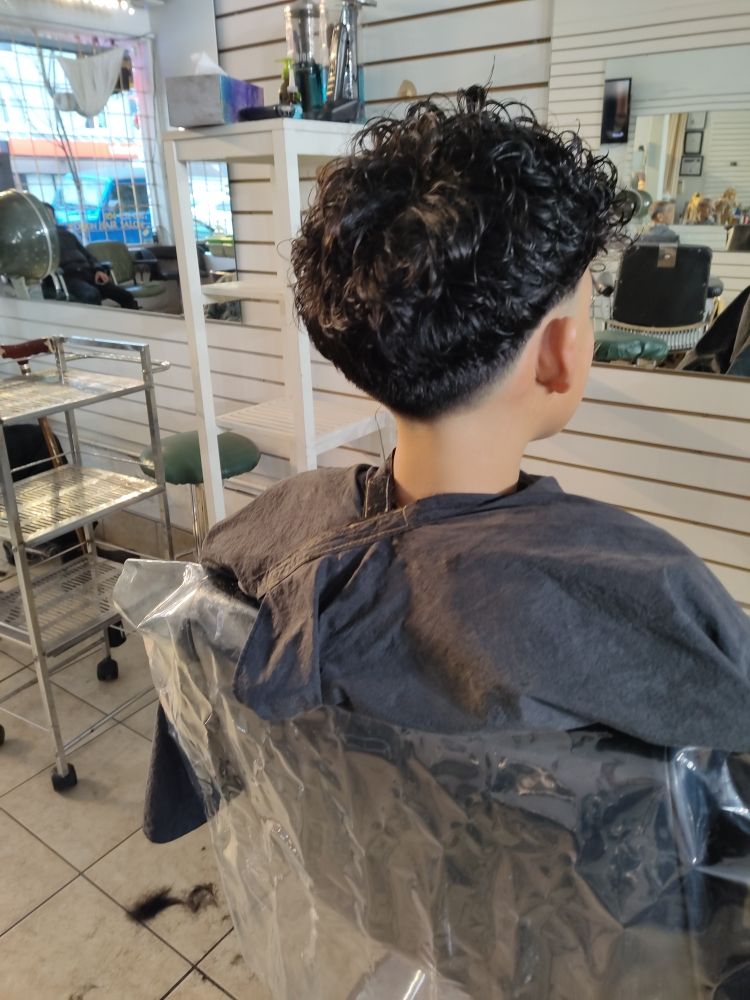 Modern haircut finish