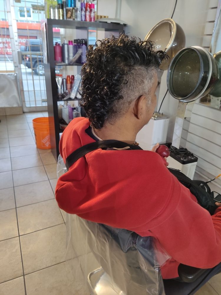 Hair styling at Edison Hair Salon